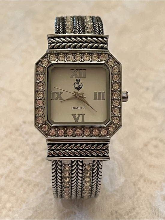 Premier Designs Accessories - Premier Designs Silver-Tone Crystal Accent Women's Bracelet Watch